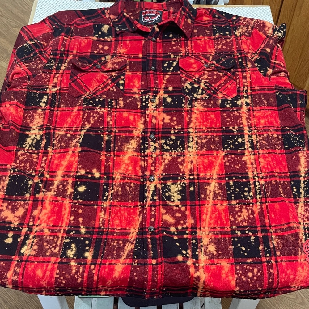 Angry Minnie Clothing Company Red Plaid Shirt - Sz XXL